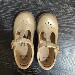 Gold Footmates Mary Janes